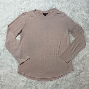 Banana Republic Top Womens Size Large Pink Rayon Soft Long Sleeve